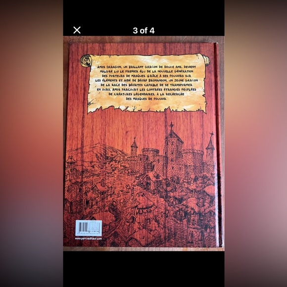 B.D. Amos Daragon - Porteur de Masques - French teen graphic novel hardcover - Picture 3 of 4